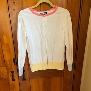 Lands End colorblock cardigan. Size M/P